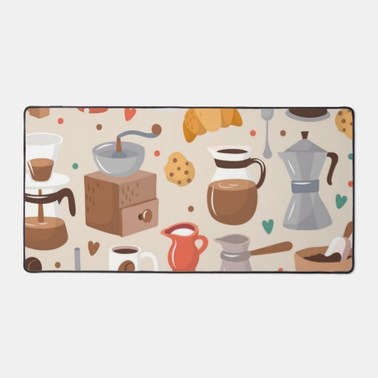 Coffee pattern schreibtischunterlage (Vorderseite)