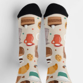 Coffee pattern socken (Oben)