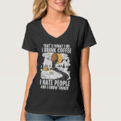 Coffee  People Graphic Cool Sayings Plus Size T-Shirt (Vorderseite)