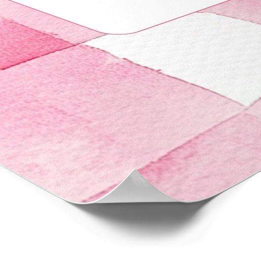 Coffee Pink Bow Bridal Shower Welcome Sign Poster (Ecke)