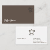 Coffee Pot Barista Visitenkarte (Vorne/Hinten)
