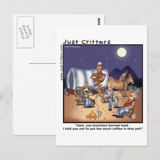 Coffee Pot Genie Postkarte (Vorne/Hinten)