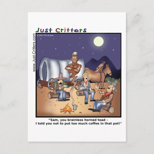 Coffee Pot Genie Postkarte (Vorderseite)