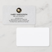 Coffee Pot Icon Bed Breakfast Premium BusinessCard Visitenkarte (Vorne/Hinten)
