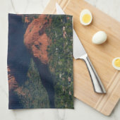 Coffee Pot Rock I in Sedona Arizona Geschirrtuch (Viertel Falte)