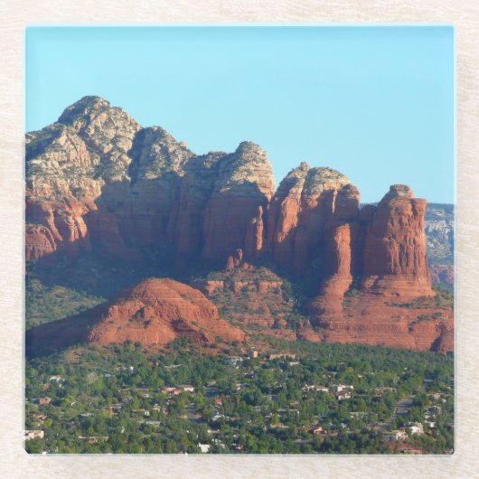Coffee Pot Rock I in Sedona Arizona Glasuntersetzer (Vorderseite)