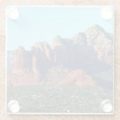 Coffee Pot Rock I in Sedona Arizona Glasuntersetzer (Rückseite)
