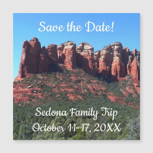Coffee Pot Rock II in Sedona Arizona Magnetkarte (Vorderseite)