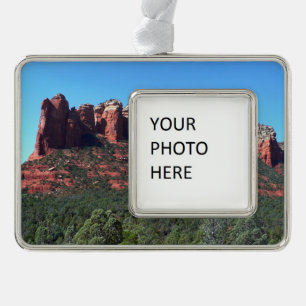 Coffee Pot Rock II in Sedona Arizona Rahmen-Ornament Silber