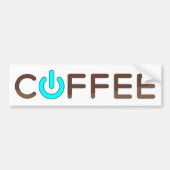 Coffee Power Autoaufkleber (Vorne)