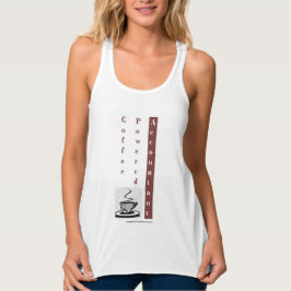 "Coffee Powered Accountant" - Frauenführer Tank Top