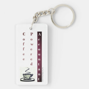 "Coffee Powered Accountant" Schlüsselanhänger