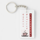 "Coffee Powered Accountant" Schlüsselanhänger (Vorderseite)