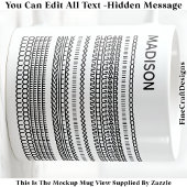 Coffee Preference Hidden Message Name 101B Modern Kaffeetasse