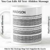 Coffee Preference Hidden Message Name 101B Modern Kaffeetasse
