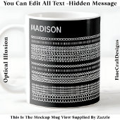Coffee Preference Hidden Message Name 101W Stylish Kaffeetasse