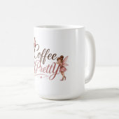 Coffee Pretty Logo-Tasse Kaffeetasse (VorderseiteRechts)