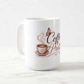 Coffee Pretty Logo-Tasse Kaffeetasse (Vorderseite Links)
