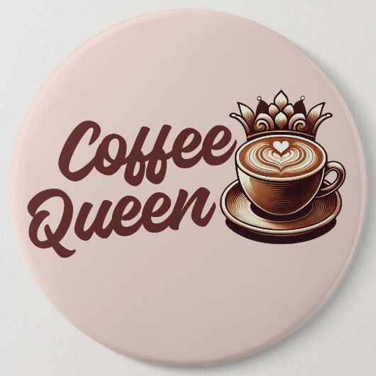 Coffee Queen Button (Vorderseite)