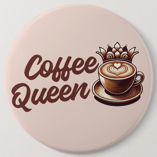 Coffee Queen Button (Vorderseite)
