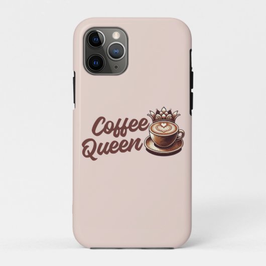 Coffee Queen Case-Mate iPhone Hülle (Rückseite)