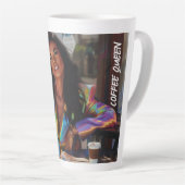 Coffee Queen Digital Art Milchtasse (Rechte Ecke)