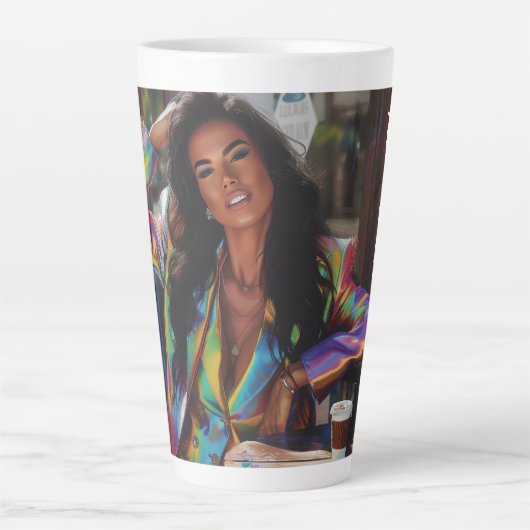 Coffee Queen Digital Art Milchtasse (Vorderseite)