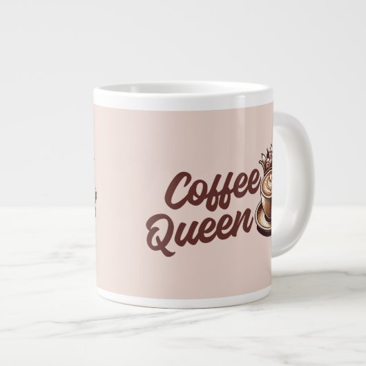 Coffee Queen Jumbo-Tasse (Vorderseite Rechts)