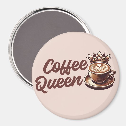 Coffee Queen Magnet (Vorderseite/Rückseite)