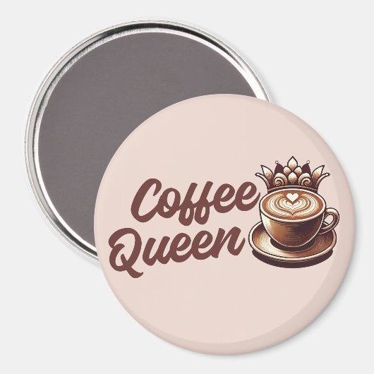 Coffee Queen Magnet (Vorderseite/Rückseite)