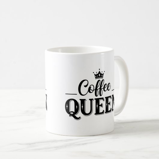 Coffee Queen Tasse (VorderseiteRechts)