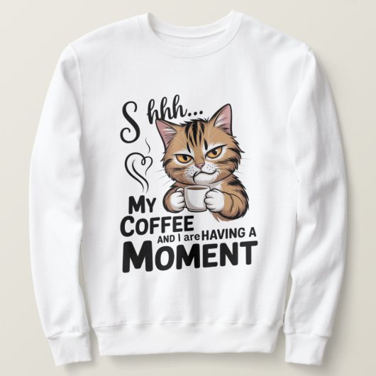 Coffee Quote shirt, Gnome Sublimation Design.  Sweatshirt (Design vorne)