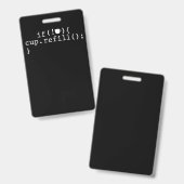 Coffee Refill Software Engineer für intelligente C Ausweis (Vorder- & Rückseite)