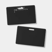 Coffee Refill Software Engineer für intelligente C Ausweis (Vorder- & Rückseite)