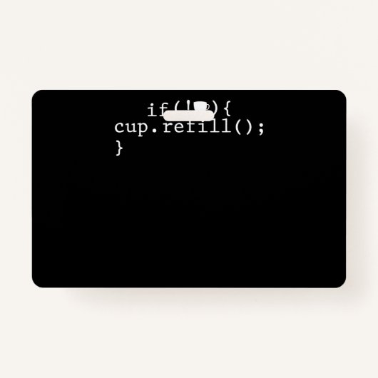 Coffee Refill Software Engineer für intelligente C Ausweis (Vorderseite)