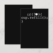 Coffee Refill Software Engineer für intelligente C Begleitkarte (Vorne/Hinten)