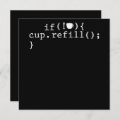Coffee Refill Software Engineer für intelligente C Einladung (Vorne/Hinten)