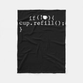 Coffee Refill Software Engineer für intelligente C Fleecedecke (Vorderseite)