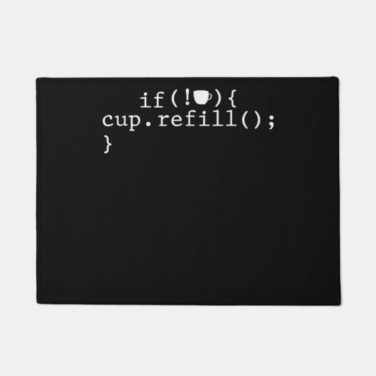 Coffee Refill Software Engineer für intelligente C Fußmatte (Vorderseite)