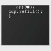 Coffee Refill Software Engineer für intelligente C Geschenkpapier (Flach)