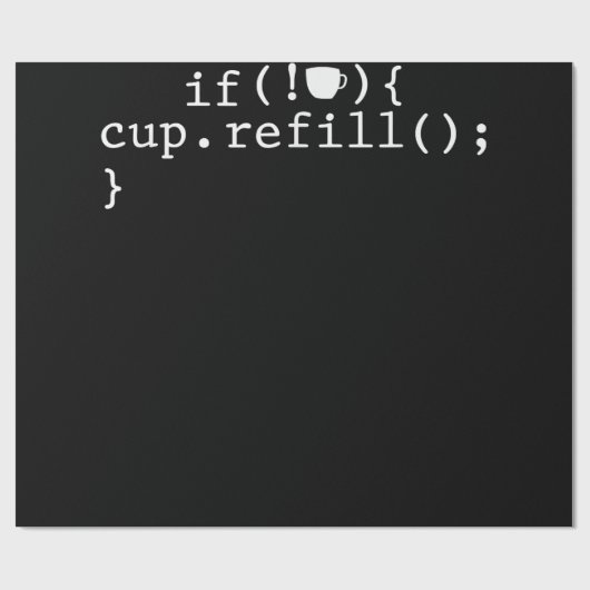 Coffee Refill Software Engineer für intelligente C Geschenkpapier (Flach)