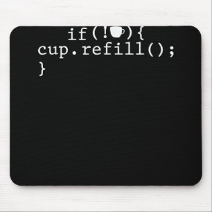 Coffee Refill Software Engineer für intelligente C Mousepad