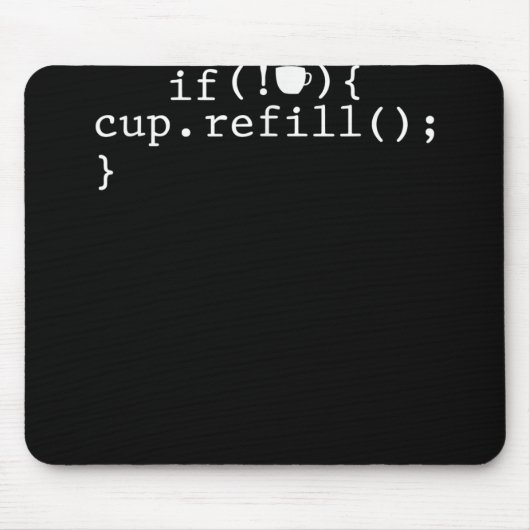 Coffee Refill Software Engineer für intelligente C Mousepad (Vorne)