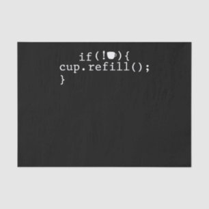 Coffee Refill Software Engineer für intelligente C Seidenpapier