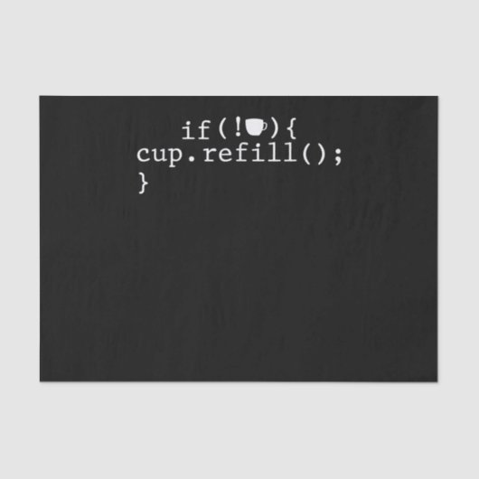 Coffee Refill Software Engineer für intelligente C Seidenpapier (Vorderseite)