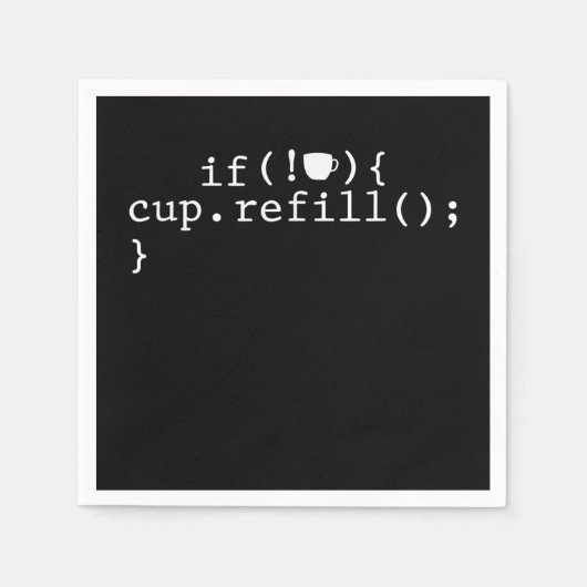 Coffee Refill Software Engineer für intelligente C Serviette (Vorderseite)