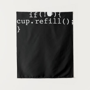 Coffee Refill Software Engineer für intelligente C Wandteppich