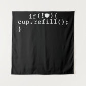 Coffee Refill Software Engineer für intelligente C Wandteppich (Vorderseite)