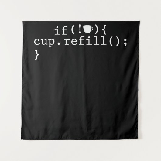 Coffee Refill Software Engineer für intelligente C Wandteppich (Vorderseite)