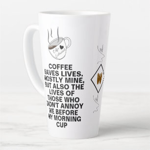Coffee rettet Leben Meme Benutzerdefinierte lust Milchtasse